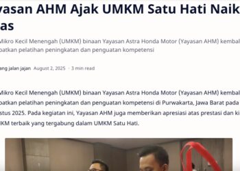 Yayasan AHM Ajak UMKM Satu Hati Naik Kelas