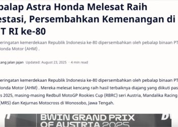 Pebalap Astra Honda Melesat Raih Prestasi, Persembahkan Kemenangan di HUT RI ke-80