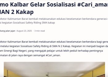 Asmo Kalbar Gelar Sosialisasi #Cari_aman SMAN 2 Kakap