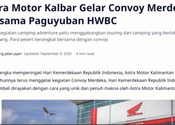 Astra Motor Kalbar Gelar Convoy Merdeka Bersama Paguyuban HWBC