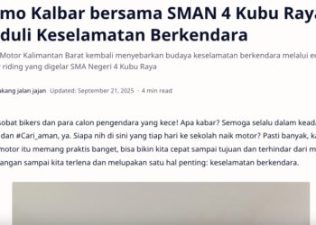 Asmo Kalbar bersama SMAN 4 Kubu Raya Peduli Keselamatan Berkendara