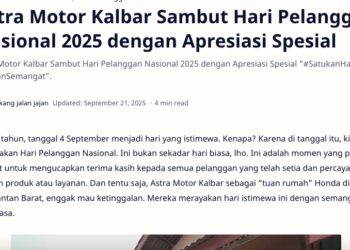 Astra Motor Kalbar Sambut Hari Pelanggan Nasional 2025 dengan Apresiasi Spesial
