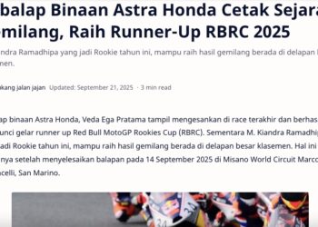 Pebalap Binaan Astra Honda Cetak Sejarah Gemilang, Raih Runner-Up RBRC 2025