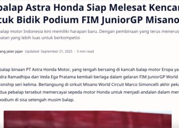 Pebalap Astra Honda Siap Melesat Kencang untuk Bidik Podium FIM JuniorGP Misano