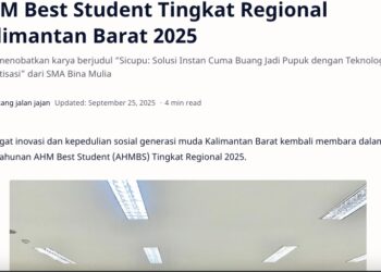 AHM Best Student Tingkat Regional Kalimantan Barat 2025