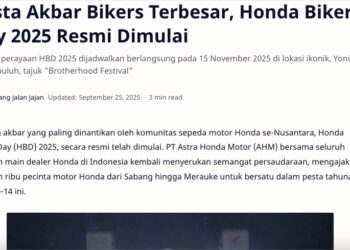 Pesta Akbar Bikers Terbesar, Honda Bikers Day 2025 Resmi Dimulai