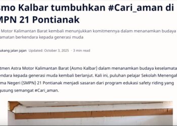 Asmo Kalbar tumbuhkan #Cari_aman di SMPN 21 Pontianak