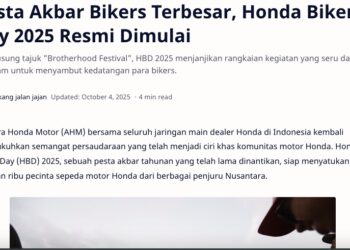 Pesta Akbar Bikers Terbesar, Honda Bikers Day 2025 Resmi Dimulai
