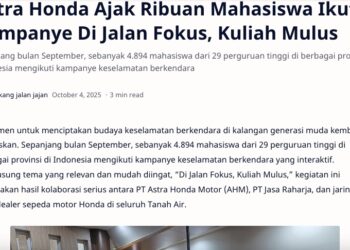 Astra Honda Ajak Ribuan Mahasiswa Ikuti Kampanye Di Jalan Fokus, Kuliah Mulus