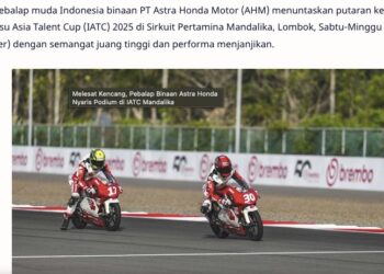 Melesat Kencang, Pebalap Binaan Astra Honda Nyaris Podium di IATC Mandalika