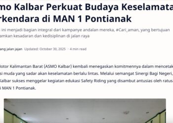 Asmo Kalbar bersama SMAN 7 Pontianak wujudkan budaya berkendara