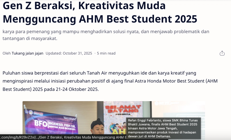 Tips Berkendara menyambut bulan November dari Asmo Kalbar