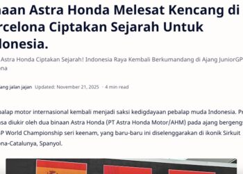 Binaan Astra Honda Melesat Kencang di Barcelona Ciptakan Sejarah Untuk Indonesia.