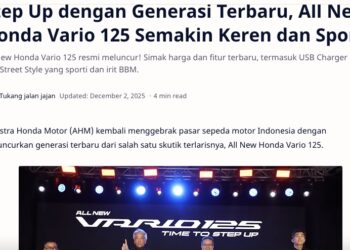 Step Up dengan Generasi Terbaru, All New Honda Vario 125 Semakin Keren dan Sporti