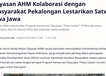 Yayasan AHM Kolaborasi dengan Masyarakat Pekalongan Lestarikan Satwa Owa Jawa