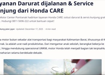 Layanan Darurat dijalanan & Service Kunjung dari Honda CARE