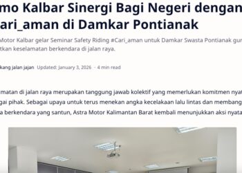 Asmo Kalbar Sinergi Bagi Negeri dengan #Cari_aman di Damkar Pontianak