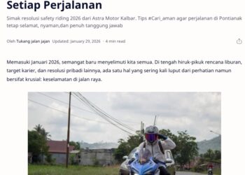 Resolusi Berkendara 2026: #Cari_aman di Setiap Perjalanan
