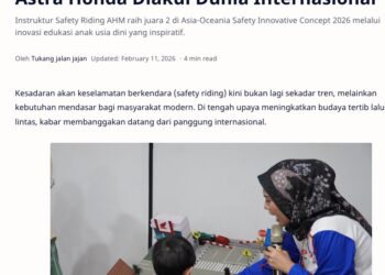 Inovasi Edukasi Instruktur Safety Riding Astra Honda Diakui Dunia Internasional