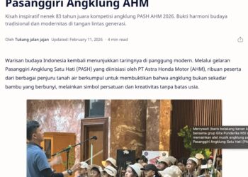 Nenek 83 Tahun Berkompetisi di Pasanggiri Angklung AHM
