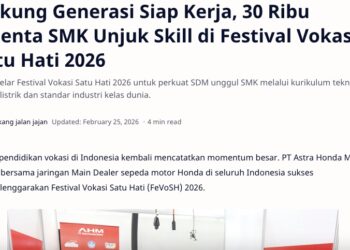 Dukung Generasi Siap Kerja, 30 Ribu Talenta SMK Unjuk Skill di Festival Vokasi Satu Hati 2026
