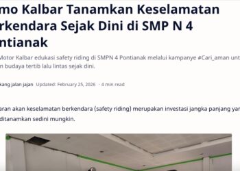 Asmo Kalbar Tanamkan Keselamatan Berkendara Sejak Dini di SMP N 4 Pontianak