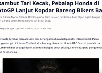 Disambut Tari Kecak, Pebalap Honda di MotoGP Lanjut Kopdar Bareng Bikers Bali