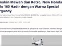 Semakin Mewah dan Retro, New Honda Stylo 160 Hadir dengan Warna Spesial Burgundy