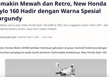Semakin Mewah dan Retro, New Honda Stylo 160 Hadir dengan Warna Spesial Burgundy