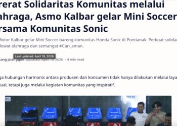 Pererat Solidaritas Komunitas melalui Olahraga, Asmo Kalbar gelar Mini Soccer bersama Komunitas Sonic