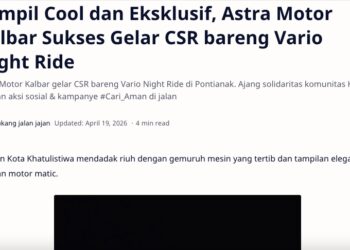 Tampil Cool dan Eksklusif, Astra Motor Kalbar Sukses Gelar CSR bareng Vario Night Ride