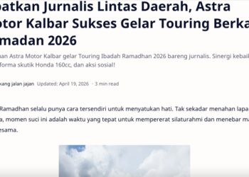 Libatkan Jurnalis Lintas Daerah, Astra Motor Kalbar Sukses Gelar Touring Berkah Ramadan 2026