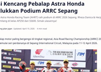 Aksi Kencang Pebalap Astra Honda Taklukkan Podium ARRC Sepang