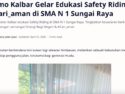 Asmo Kalbar Gelar Edukasi Safety Riding, #Cari_aman di SMA N 1 Sungai Raya