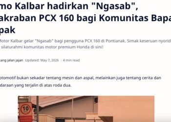 Asmo Kalbar hadirkan "Ngasab", Keakraban PCX 160 bagi Komunitas Bapak-Bapak
