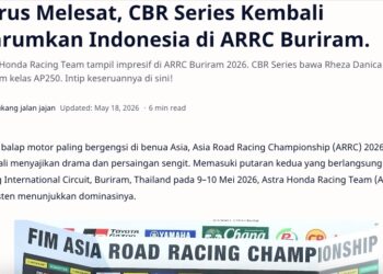 Terus Melesat, CBR Series Kembali Harumkan Indonesia di ARRC Buriram.