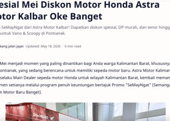 Spesial Mei Diskon Motor Honda Astra Motor Kalbar Oke Banget