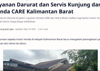 Layanan Darurat dan Servis Kunjung dari Honda CARE Kalimantan Barat