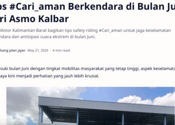 Tips #Cari_aman Berkendara di Bulan Juni dari Asmo Kalbar