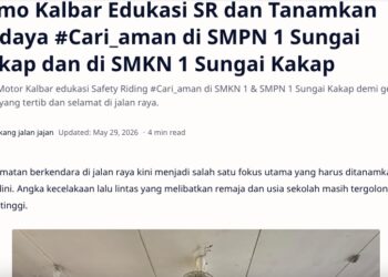 Asmo Kalbar Edukasi SR dan Tanamkan Budaya #Cari_aman di SMPN 1 Sungai Kakap dan di SMKN 1 Sungai Kakap