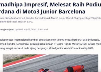 Ramadhipa Impresif, Melesat Raih Podium Perdana di Moto3 Junior Barcelona