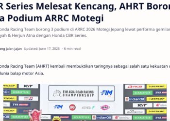 CBR Series Melesat Kencang, AHRT Borong Tiga Podium ARRC Motegi