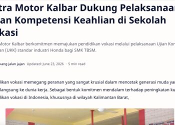 Astra Motor Kalbar Dukung Pelaksanaan Ujian Kompetensi Keahlian di Sekolah Vokasi