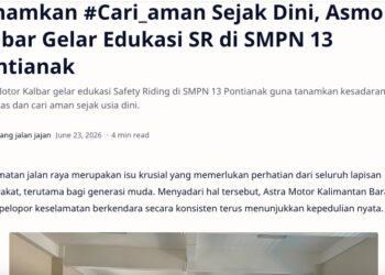 Tanamkan #Cari_aman Sejak Dini, Asmo Kalbar Gelar Edukasi SR di SMPN 13 Pontianak