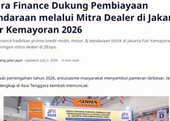 Adira Finance Dukung Pembiayaan Kendaraan melalui Mitra Dealer di Jakarta Fair Kemayoran 2026