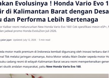 Rasakan Evolusinya ! Honda Vario Evo 160 Hadir di Kalimantan Barat dengan Desain Baru dan Performa Lebih Bertenaga