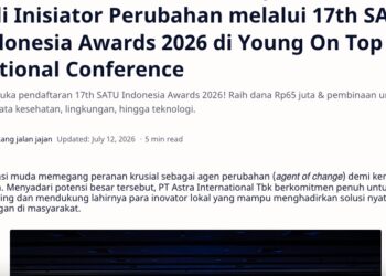 PT Astra International Tbk Ajak Anak Muda Jadi Inisiator Perubahan melalui 17th SATU Indonesia Awards 2026 di Young On Top National Conference