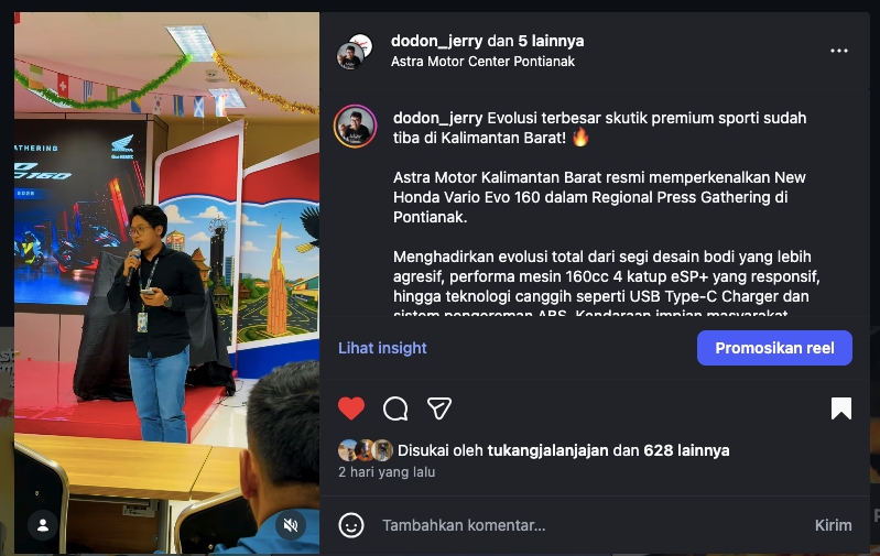 Evolusi terbesar skutik premium sporti sudah tiba di Kalimantan Barat! 🔥