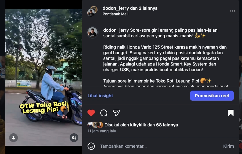 Sore-sore gini emang paling pas jalan-jalan santai sambil cari asupan yang manis-manis! 🛵✨