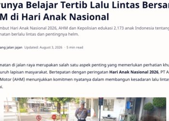 Serunya Belajar Tertib Lalu Lintas Bersama AHM di Hari Anak Nasional